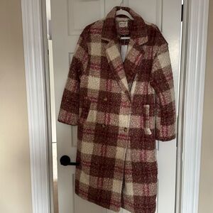 Shades of Pink Plaid Coat
